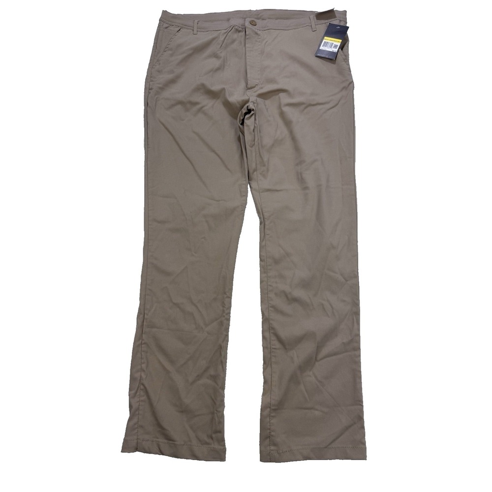 Galaxy Chino Pants Men 40x32 Beige Straight‎ Performance Golf Hiking